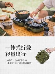 Bếp ga đôi gấp gọn Naturehike Glamping NH22RJ003