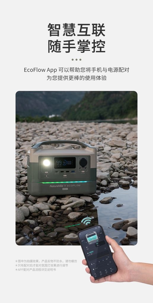 Trạm sạc điện cắm trại EcoFlow x Naturehike NH21ZM005 - Siêu năng lượng