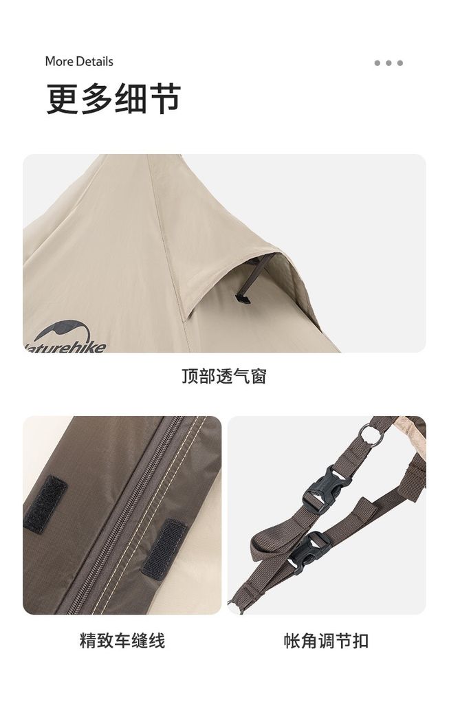 Lều Glamping có mái che Naturehike NH20ZP013 - NH20ZP014