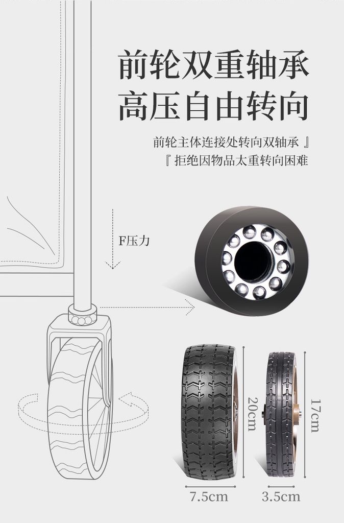 Xe kéo đồ đi cắm trại Naturehike NH20PJ012