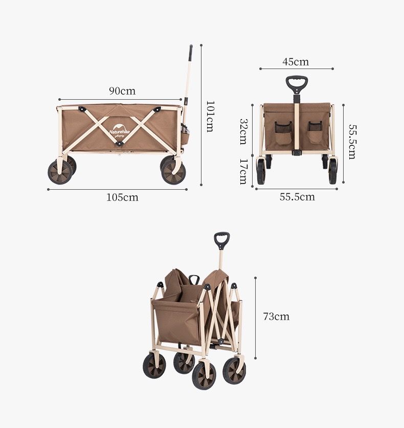 Xe kéo đồ đi cắm trại Naturehike NH20PJ012