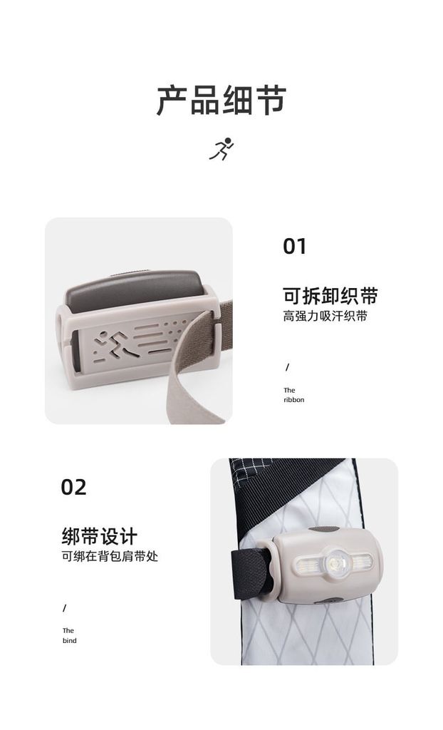 Đèn pin chạy bộ Naturehike NH18T005-F
