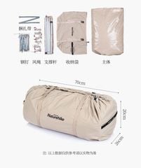 Lều cắm trại NatureHike NH20ZP004 cho 3-4 người