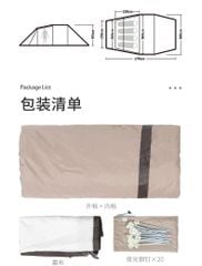 Lều Glamping trung tâm Naturehike NH20ZP015