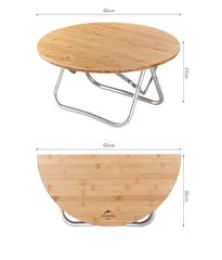 Bàn gỗ gấp gọn Naturehike NH19JJ003 cắm trại - Glamping