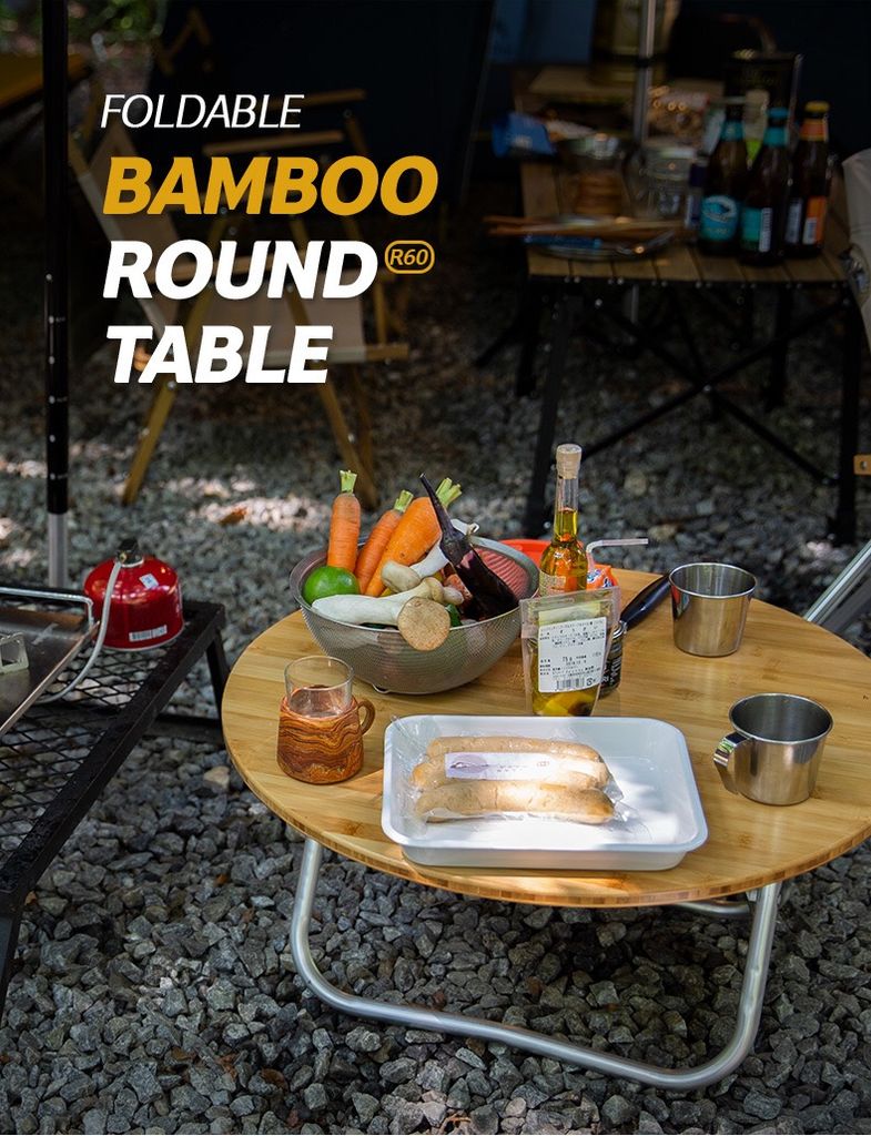 Bàn gỗ gấp gọn Naturehike NH19JJ003 cắm trại - Glamping