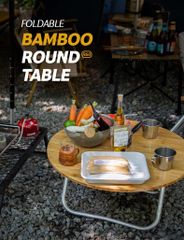 Bàn gỗ gấp gọn Naturehike NH19JJ003 cắm trại - Glamping