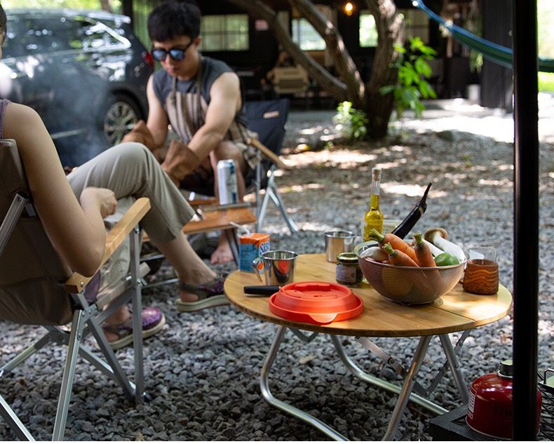 Bàn gỗ gấp gọn Naturehike NH19JJ003 cắm trại - Glamping