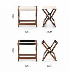 Ghế gấp dã ngoại Naturehike NH20JJ014 từ gỗ tự nhiên