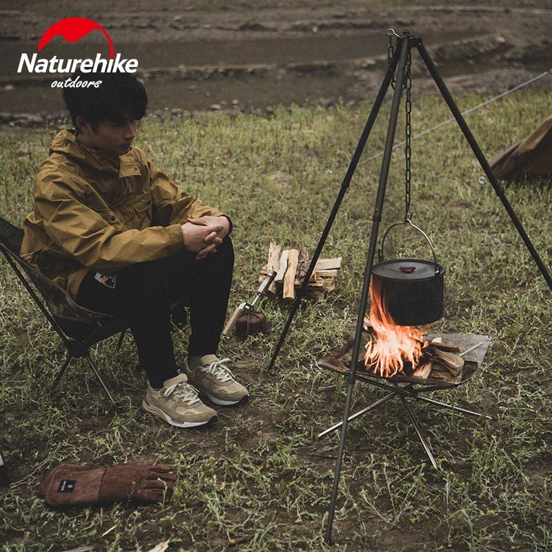 Kiềng bếp lửa Naturehike NH20SK001 với tấm chắn đỡ tro