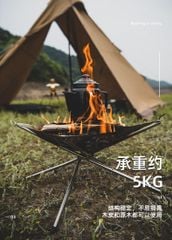Kiềng bếp lửa Naturehike NH20SK001 với tấm chắn đỡ tro