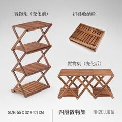 Giá gỗ gấp gọn Naturehike Glamping NH20JJ016