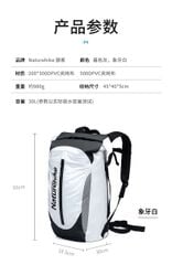 Balo du lịch chống nước đi biển Naturehike NH20FSB01