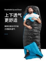 Túi ngủ lông vũ Naturehike NH19W400-Z giữ ấm từ 2 - 7 độ C