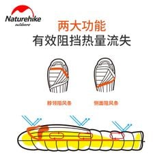 Túi ngủ con nhộng Naturehike NH19YD001 leo núi, Trekking, sinh tồn