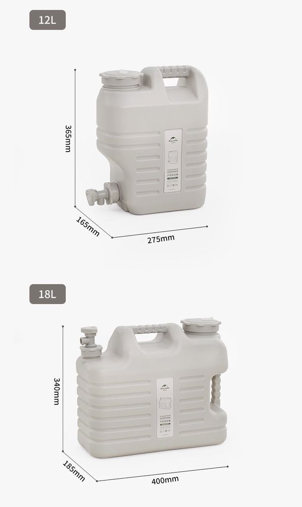 Can nhựa mang nước đi cắm trại Naturehike NH16S012-T ( màu 2022 )
