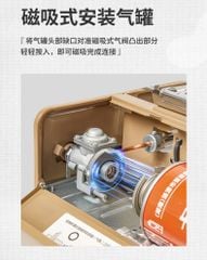 Bộ nồi và bếp gas lẩu nướng Naturehike CNH22CJ007 mang đi cắm trại
