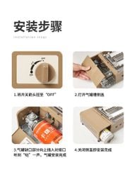 Bộ nồi và bếp gas lẩu nướng Naturehike CNH22CJ007 mang đi cắm trại