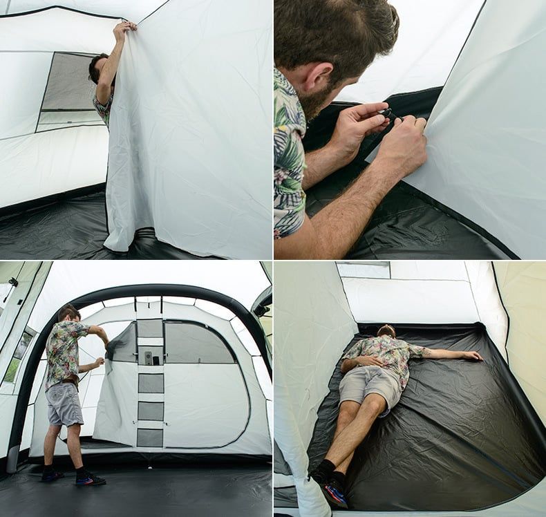 Lều cắm trại 6-10 người chống nước, bơm hơi tiện lợi NatureHike NH17T800-T