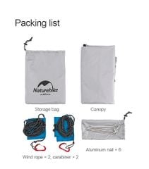 Lều chữ A Naturehike NH19TM003 sử dụng ngoài trời linh hoạt