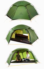 Lều đôi Naturehike NH17K240-Y siêu nhẹ, dễ lắp đặt sử dụng