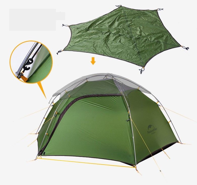 Lều đôi Naturehike NH17K240-Y siêu nhẹ, dễ lắp đặt sử dụng