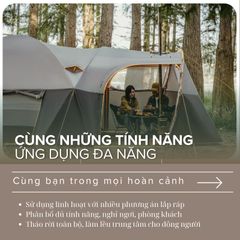 Lều đường hầm du lịch dài ngày Naturehike CNK2450WS031