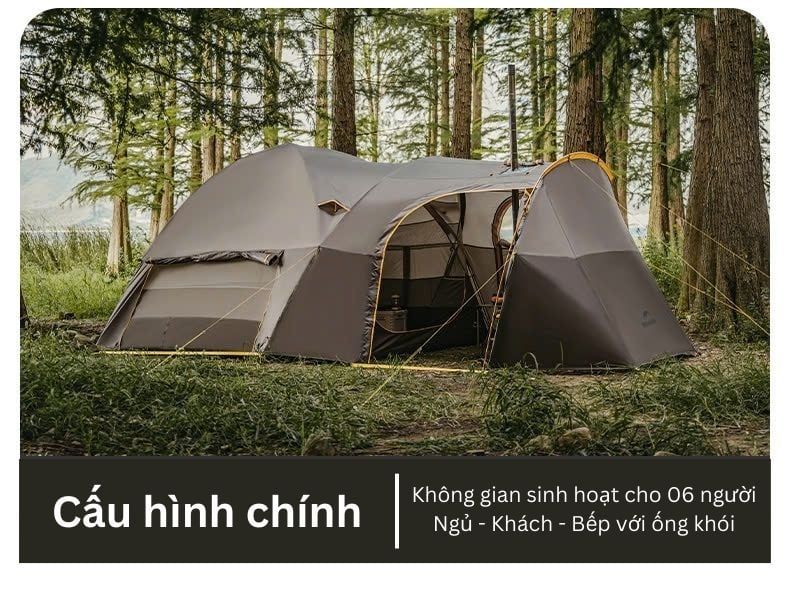 Lều đường hầm du lịch dài ngày Naturehike CNK2450WS031