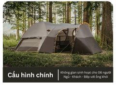 Lều đường hầm du lịch dài ngày Naturehike CNK2450WS031