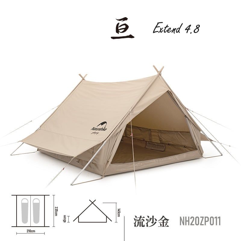 Lều Glamping có mái che nắng mưa Naturehike NH20ZP011