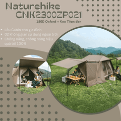 Lều Naturehike New CNK2300ZP021 - Keo cao su Titan đen