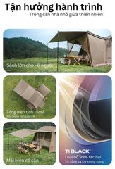 Lều Naturehike New CNK2300ZP021 - Keo cao su Titan đen