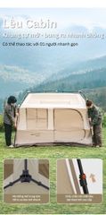 Lều Naturehike New CNK2300ZP021 - Keo cao su Titan đen