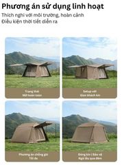 Lều Naturehike New CNK2300ZP021 - Keo cao su Titan đen