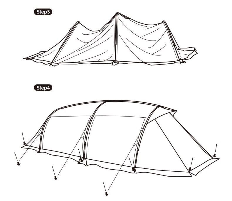 Lều Naturehike Glamping NH20ZP130 không gian đa năng