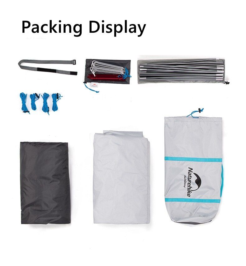 Lều 4 người Naturehike NH19ZP006 - Lều đường hầm đa năng