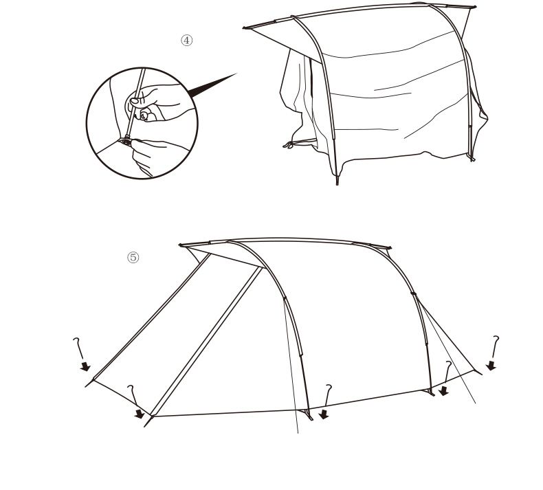 Lều 4 người Naturehike NH19ZP006 - Lều đường hầm đa năng