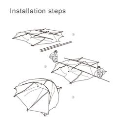 Lều 4 người Naturehike NH19ZP006 - Lều đường hầm đa năng