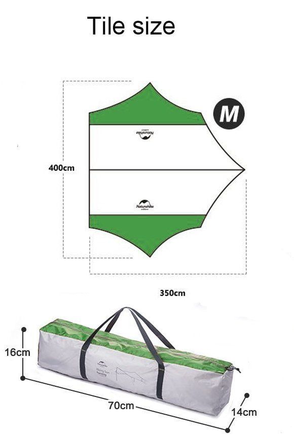 Mái che nắng Naturehike NH16T012-S dễ dùng, hiệu quả sử dụng cao