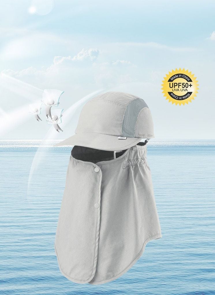 Mũ lưỡi trai Naturehike NH17M113-Z - Kèm vạt che nắng, chắn côn trùng