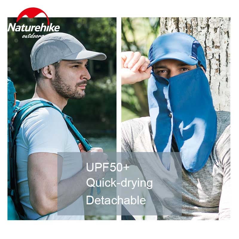 Mũ lưỡi trai Naturehike NH17M113-Z - Kèm vạt che nắng, chắn côn trùng