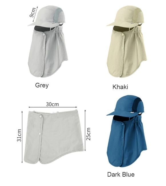 Mũ lưỡi trai Naturehike NH17M113-Z - Kèm vạt che nắng, chắn côn trùng