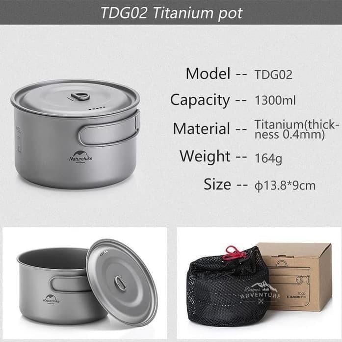 Nồi dã ngoại Naturehike NH18T202-B dùng trong các chuyến đi