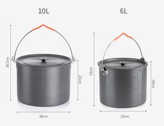 Bộ nồi treo và giá treo ngoài trời Naturehike NH19CJ003 – giá kim loại NH19CJ004