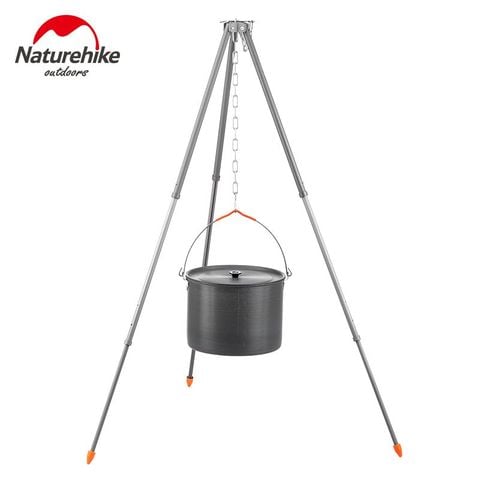 Bộ nồi treo và giá treo ngoài trời Naturehike NH19CJ003 – giá kim loại NH19CJ004