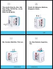 Ổ cắm đa năng du lịch có cổng USB, chuyển nguồn NatureHike NH18P001-J