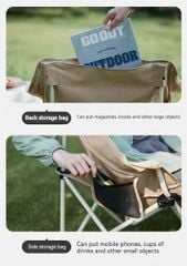 Naturehike Armrest Moon Chair CNH23JU13002 - Ghế xếp thư giãn