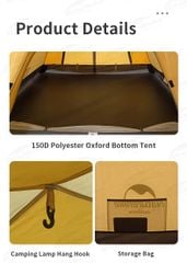 Lều cắm trại, Trekking, leo núi Naturehike P-Series (Màu mới 2022)