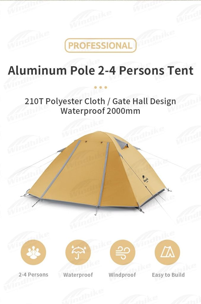 Lều cắm trại, Trekking, leo núi Naturehike P-Series (Màu mới 2022)