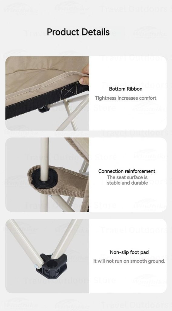 Naturehike Armrest Moon Chair CNH23JU13002 - Ghế xếp thư giãn